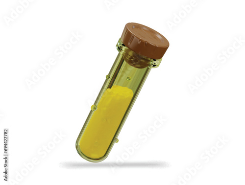 medicine vial icon 3d rendering vector illustration