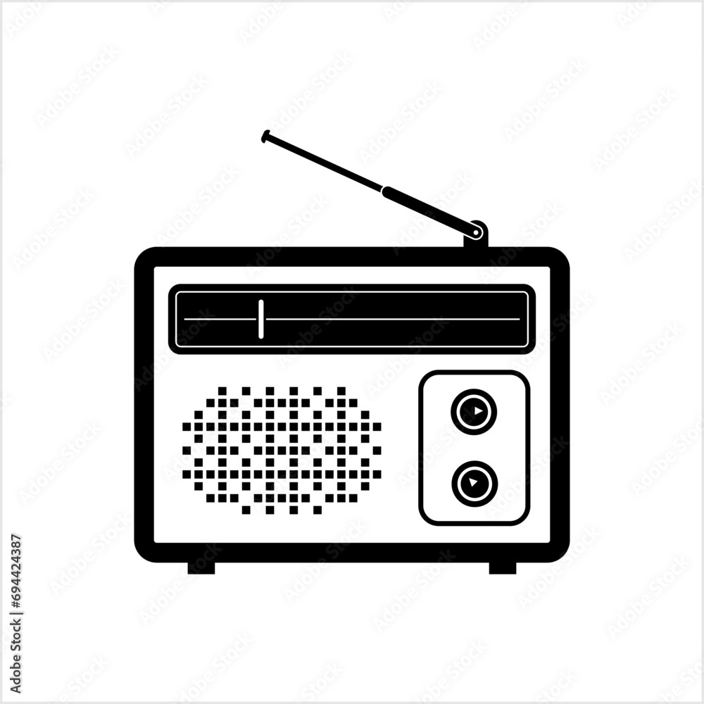 Radio Icon, Radio Receiver Icon Radio Icon, Radio Receiver Icon