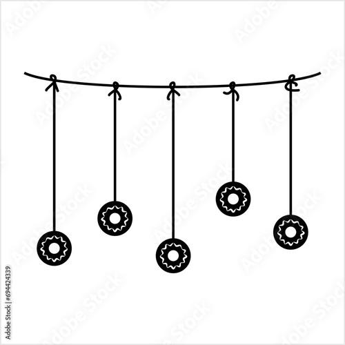 Doughnut On A String Game Icon, Hanging Doughnut Eating Contest, Birthday, Bonfire Game