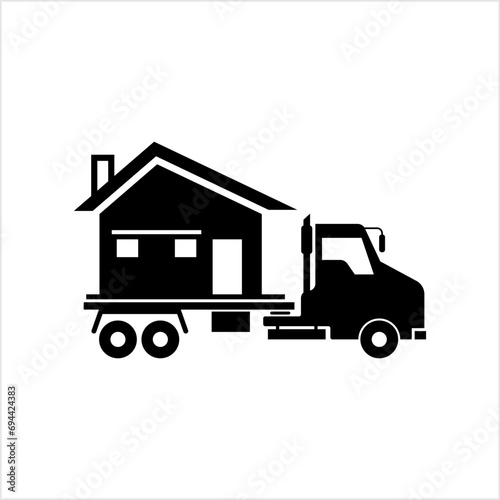 Moving Home Icon, Home Logistic Packer, Mover