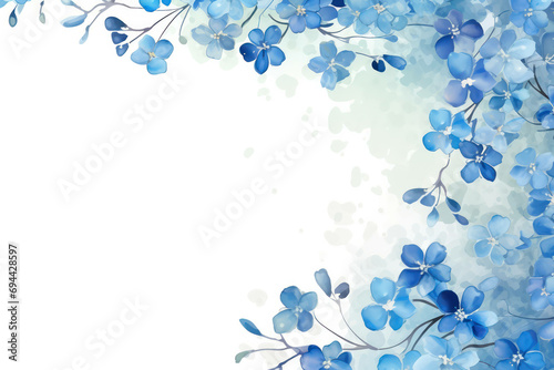 Wedding flower background illustration design nature floral art watercolor background decorative card frame spring © VICHIZH
