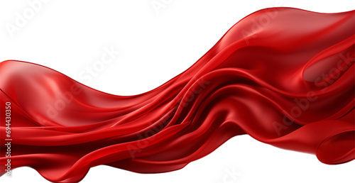 red satin fabric