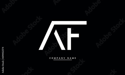 AF, FA, A, F Abstract Letters Logo Monogram