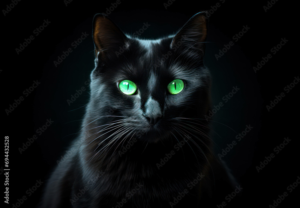 Mammal purebred nose spooky look evil superstition expression darkness eye furry paw stare
