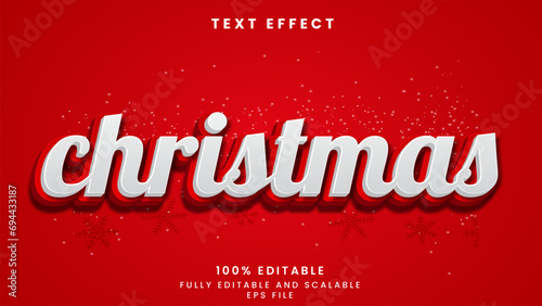 Chrismtmas editable text effect	