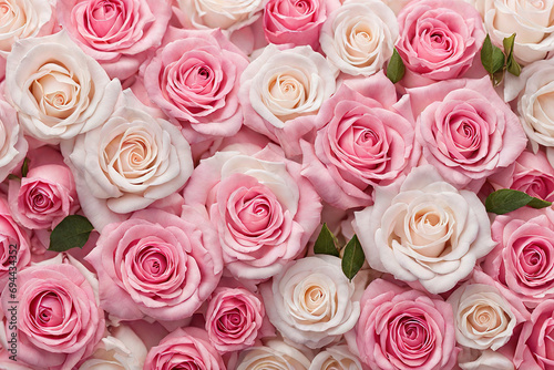 Colorful flower pink roses for use as background