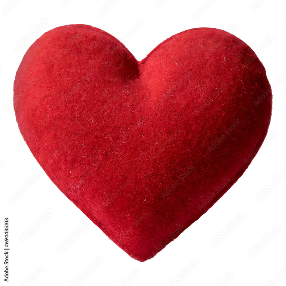 Hearts made of various materials