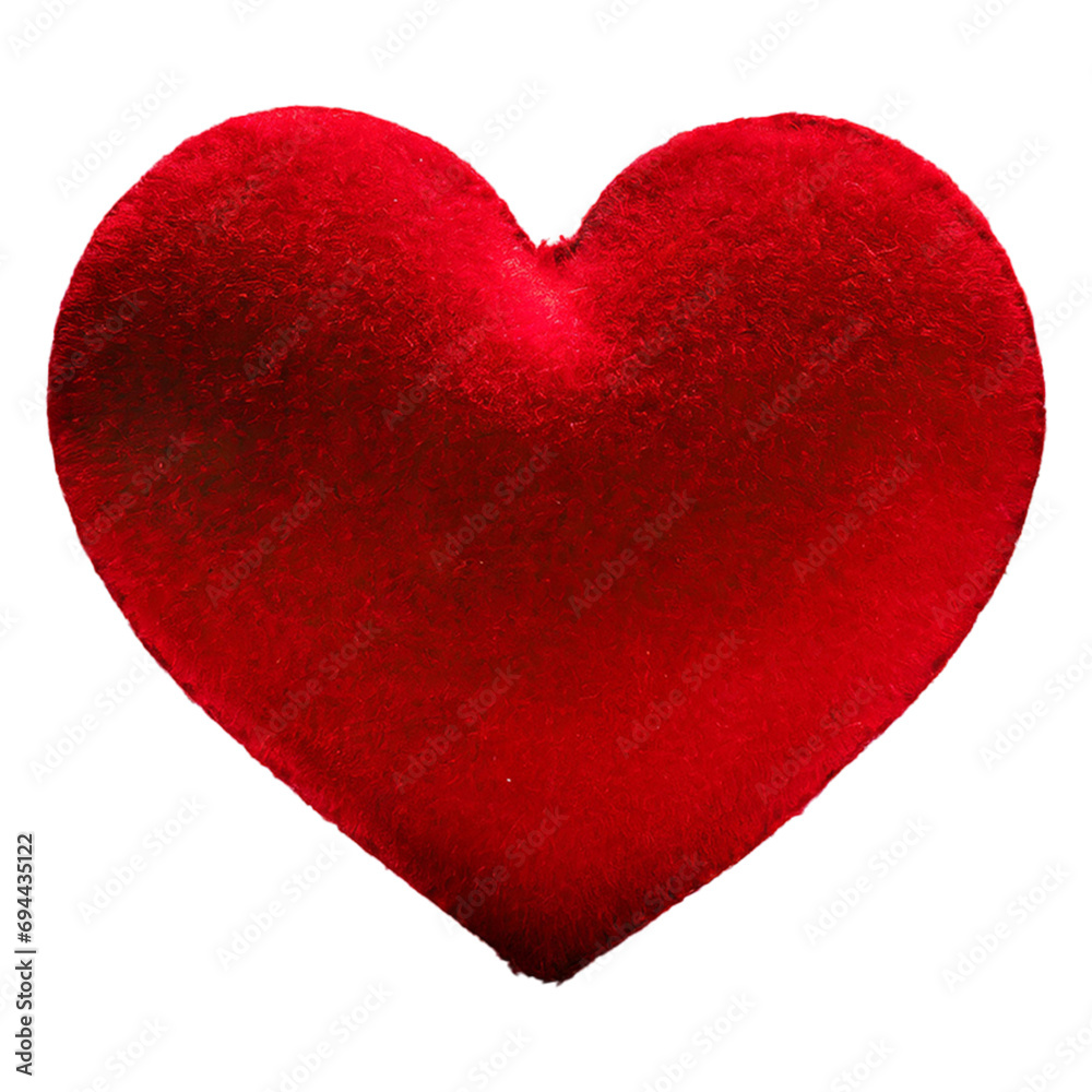 Hearts made of various materials