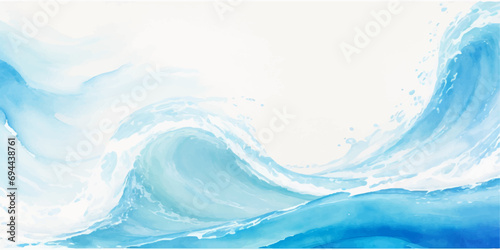 abstract soft blue and white abstract water color ocean wave texture background. Banner Graphic Resource as background for ocean wave and water wave abstract graphics	