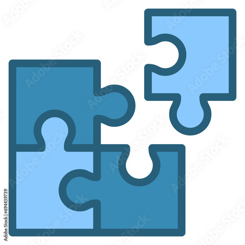 Puzzle Blue Icon
