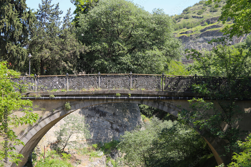 Beautiful old bridge Botanical Garden, Tbilisi, Georgia