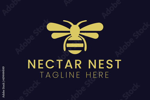 bee logo, modern honey bee, honey bee clean logo, clipart, sublimation