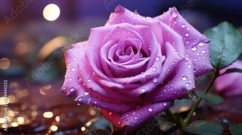 Close-up photo of a rose with beautiful petals, roses background.