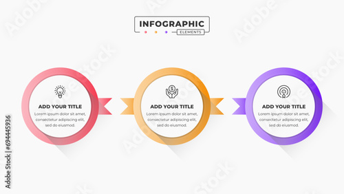 Vector label infographic design template with 3 steps or options