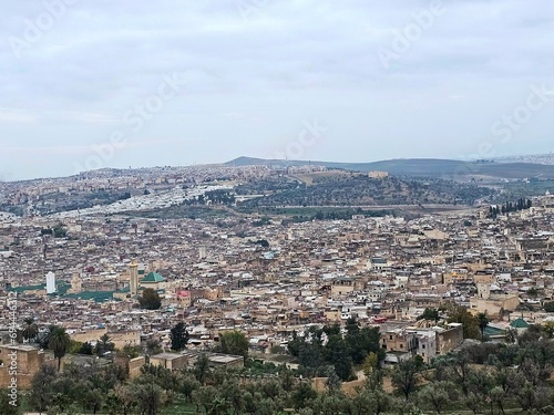 panoramic view of Fez from the Marinid tombs