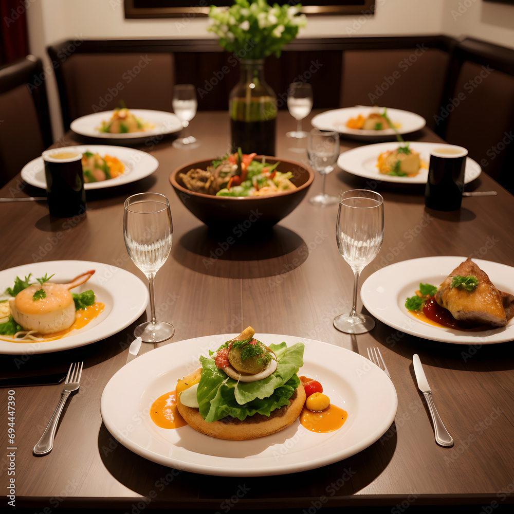 Upscale restaurant dining Upscale restaurant dining