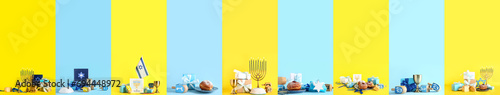 Set of symbols for Hanukkah...