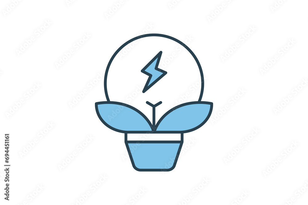 bioenergy icon. icon related with energy and technological development . flat line icon style. Simple vector design editable bioenergy icon. icon related with energy and technological development . flat line icon style. Simple vector design editable