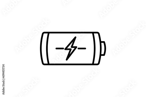 energy storage icon. icon related with energy and technological development . line icon style. Simple vector design editable