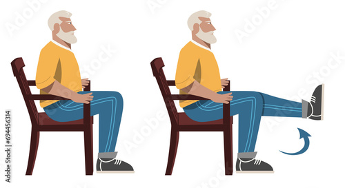 quadriceps exercise in senior