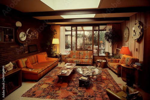 vintage, retro 50s, 60s, 70s, 80s living room © epiximages