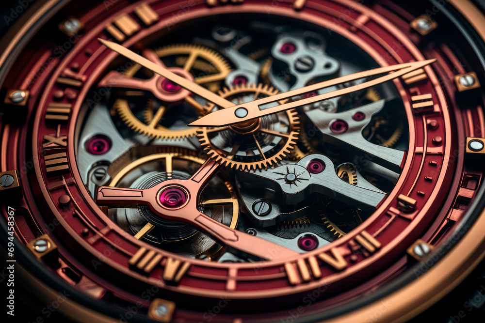 It is a mechanical watch type in which all of the moving parts are visible.