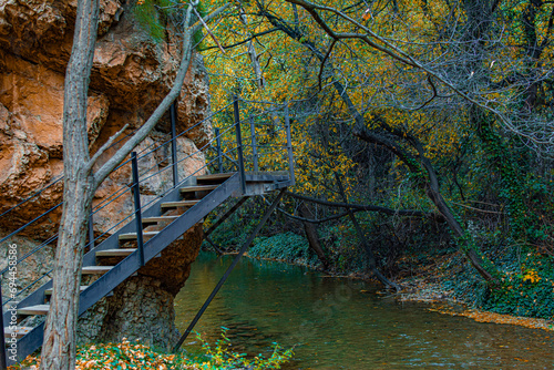 Paseo fluvial río guadalaviar en albarracín	 photo