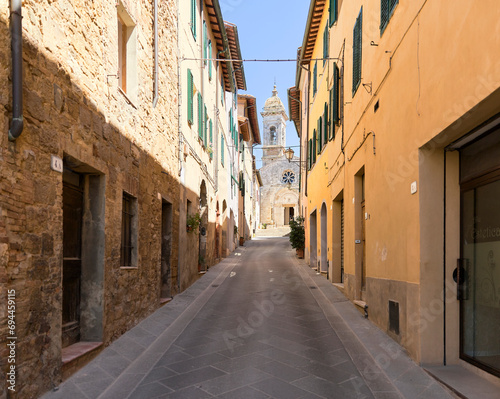 narrow street in the town