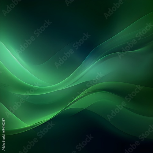 Abstract soft shiny green wavy line background graphic design. Modern green gradient blurred background.abstract wave mesh background.