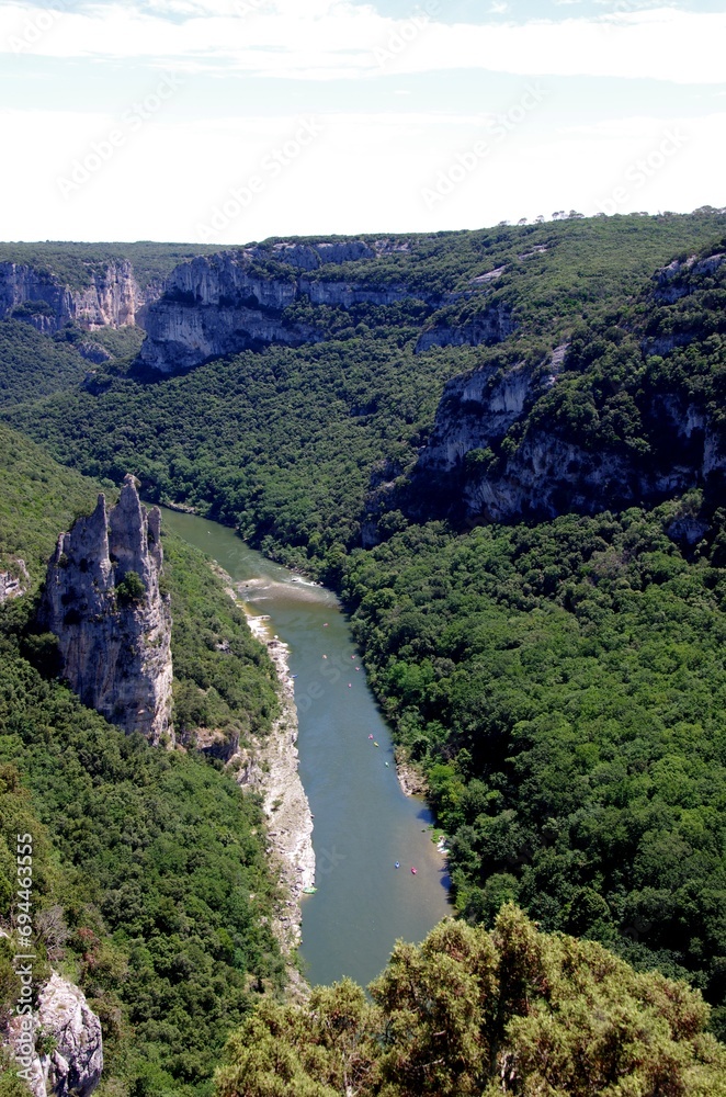 The Gorges of Ardeche in the South of France, Europe