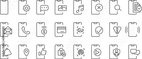 Document Symbol Set. Paper and edit document icon. The checklist icon. Clipboard symbol. Document with pen  magnifying glass  loupe  checkbox  check mark. Flat style icons set. Vector illustration.