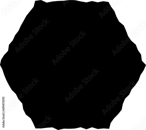 Jagged rectangles collection. Set of black grunge element, shapes with jagged edges. Torn paper pieces for collage, text box, banner, sticker.
