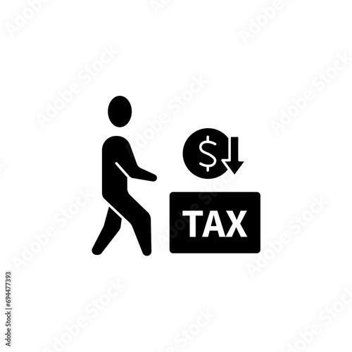 taxpayer concept line icon. Simple element illustration. taxpayer concept outline symbol design.