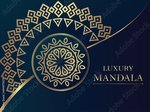 Luxury ornamental mandala design background in gold color Premium Vector Abstract background with a luxury gold mandala design Premium Vector Islamic black background with gold mandala decoration