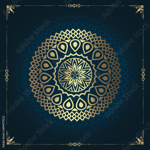 Luxury ornamental mandala design background in gold color Premium Vector Abstract background with a luxury gold mandala design Premium Vector Islamic black background with gold mandala decoration