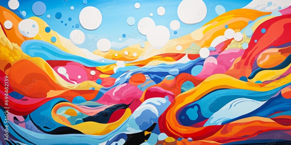 Creative colorful abstract background, AI generated Creative colorful abstract background, AI generated