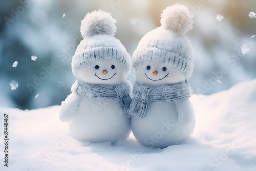 Snowman couple © Open Mind Pictures