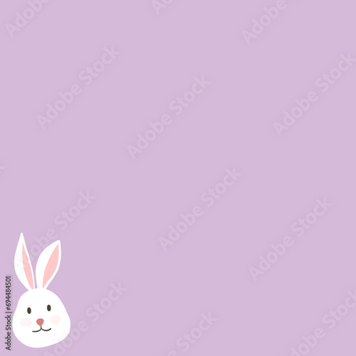 easter bunny with pink background