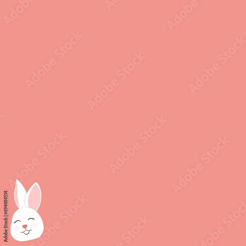 easter bunny with card