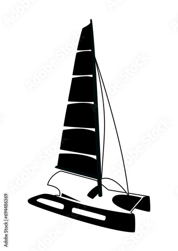 Logo catamaran - Marine - Port