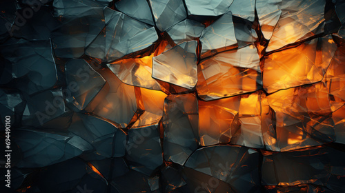 eroded transparent crystal grid background