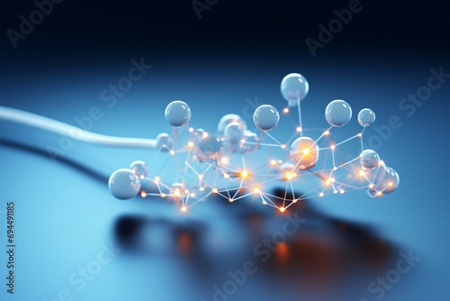 Business connectivity Modern networking technology on a white digital background