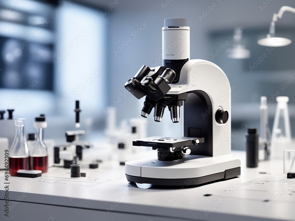 Precision in Focus: A Microscopic Odyssey on a White Canvas Precision in Focus: A Microscopic Odyssey on a White Canvas