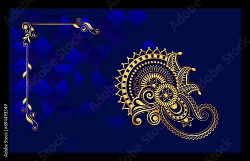 luxury ornamental mandala design background in gold color. Luxury mandala background, decorative background with an elegant mandala design. vector
