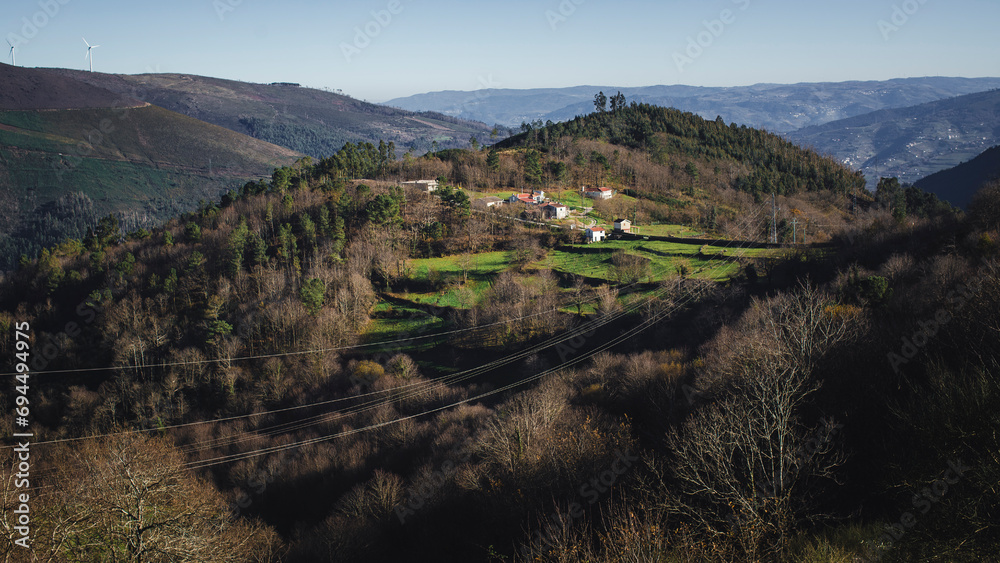 Panorama of the Douro Valley wine region, Portugal.