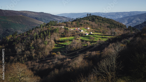 Panorama of the Douro Valley wine region, Portugal. photo
