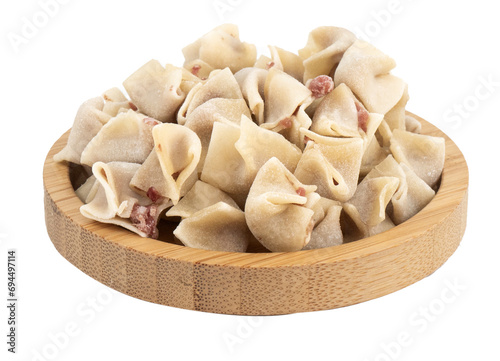 turkish dumplings on a white background