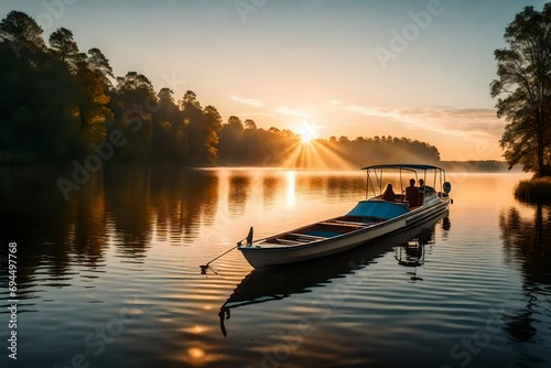 sunset on the lake © zooriii arts