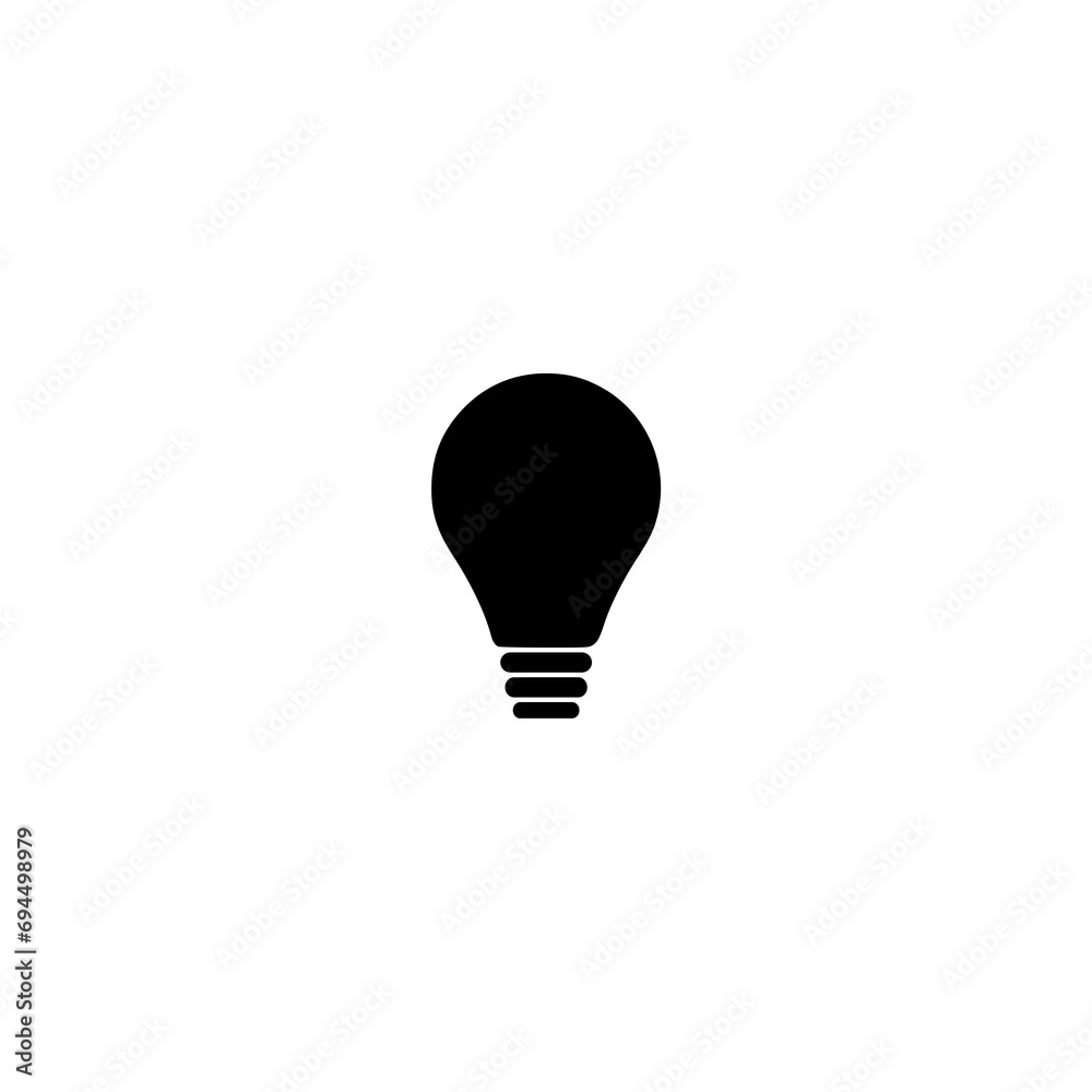 Bulb icon  isolated on white background