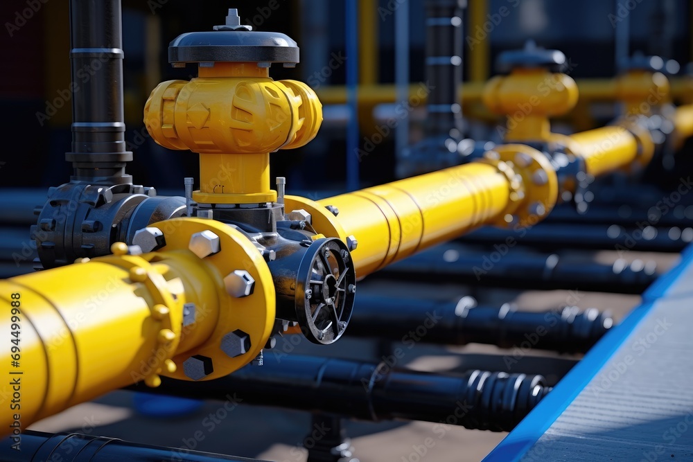 Pipeline valves. Gas transportation with gas or pipeline valves